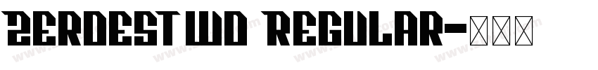 ZeroesTwo Regular字体转换